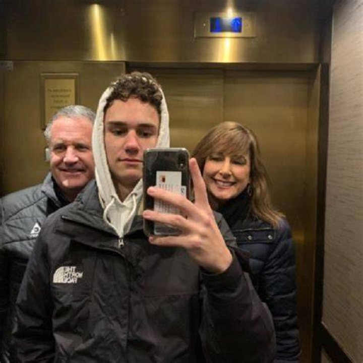 Chase Rutherford with his parents Chase Rutherford with his parents