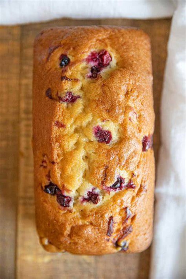 Loaf of cranberry bread